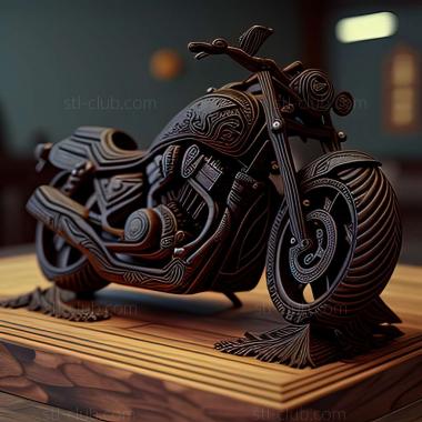 3D модель Honda Shadow 750 Black Spirit (STL)